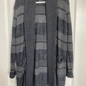 Black & Grey Cardigan Sweater